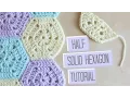 CROCHET Half solid hexagon Bella Coco