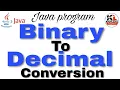 binary to decimal conversion in java Knowledge Light