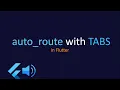 How to set up Nested Navigation with auto - route Flutter