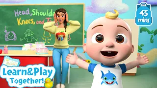 Head Shoulders Knees and Toes  | Cocomelon 🍉 | Kids Learning Songs! |  Sing Along Nursery Rhymes 🎶