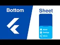 Flutter BottomSheet Widget showModalBottomSheet Flutter