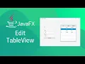 JavaFX and Scene Builder - Edit TableView