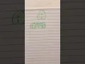Learn alphabet A in bubble writing
