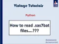 Python - Read sas sas7bat files