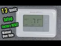 MANUAL Override HONEYWELL Home T3 Factory RESET SETUP Menu OPTIONS Thermostat