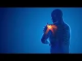 Pain in the shoulder joint stock footage stock Cinefootage