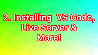HTML Tutorial Installing VS Code Live Server Web Development Tutorials