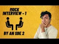Software Mock Interview By a SDE 2 Data Structure Problem Solving Mock Interview
