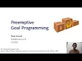 Week8 3 Preemptive Goal Programming Goal Programming Simplex