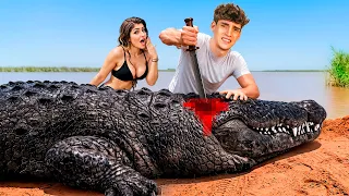 🩸Cazo y Cocino con mi Novia en Peligrosa Selva🩸