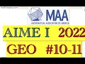 2022 AIME I Problems 10-11