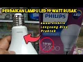 servis lampu led philips 19 watt , untuk pemula