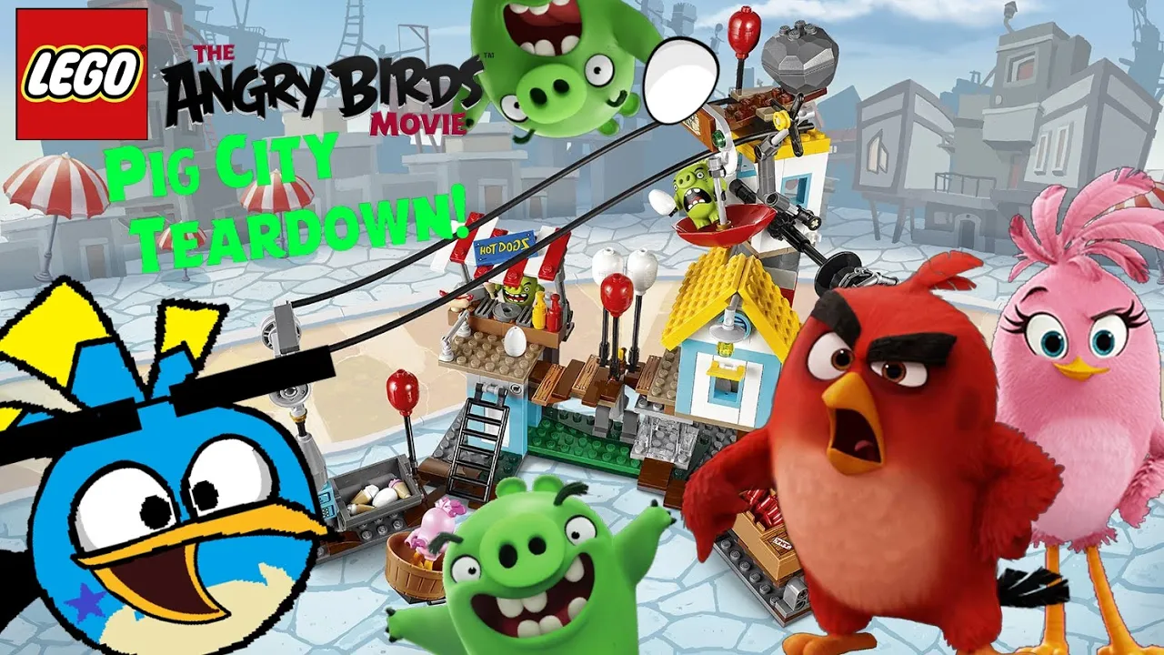 Lego Angry Birds Pig City Teardown Build Review Silly Play - Kids Toys