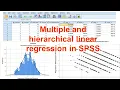 Multiple and hierarchical linear regression in SPSS