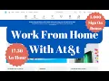At t Work From Home jobs Online jobs Remote jobs