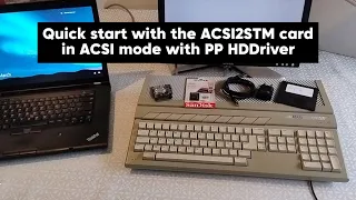 Hard Drive for Atari ST - Quick start with the ACSI2STM card with Putnik Peter Driver