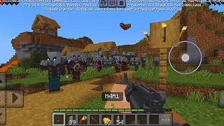 I SAVE THE VILLAGE FROM THE PILLAGER AND VINDICATOR MINECRAFT GUN MOD GAMEMODE MINECRAFT