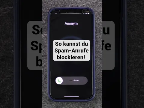 Unbekannte Nummern am iPhone blockieren #shorts