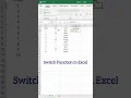 Excel Switch Function - Excel Function Tutorial Excel Tutorial s