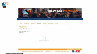IBEW 613 IB Working Member portal instructions
