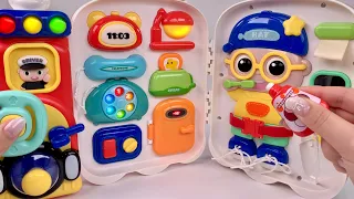 [🐰toy asmr🐰] NEW Train Fidget Board & Big Busy Board ASMR Satisfying Unboxing No talking Review Toys