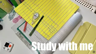 STUDY WITH ME 2hrs Background Noise No Music No Break ASMR Real Time Motivation 