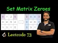 Set Matrix Zeroes Leetcode 73