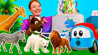 @KinderLernAbenteuer Alles in Ordnung im Zoo und die Fütterung der Tiere mit Irene und Leo