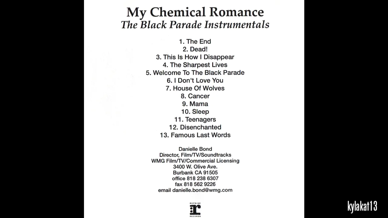 My Chemical Romance - This Is How I Dissapear - Official  Lossless Instrumental