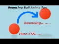 How To Make A Bouncing Ball Animation HTML and CSS Projects