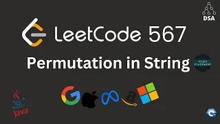 LeetCode 567 Permutation in String NeetCode 150 Sheet Java Optimal Handwritten Dry Run