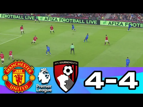 Video Thumbnail: LIVE Manchester United vs AFC Bournemouth | Premier League 2025/26 | Video Game PES21 Simulation