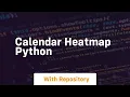 calendar heatmap python