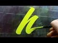Brush Script Bold g h i by John king