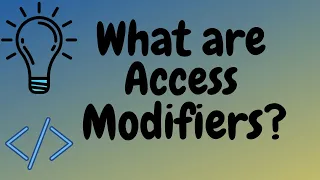 Access Modifiers in Programming