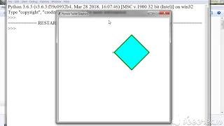 Drawing rhombus - Python turtle