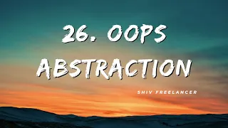 26 Abstraction in Python - Shiv Freelancer