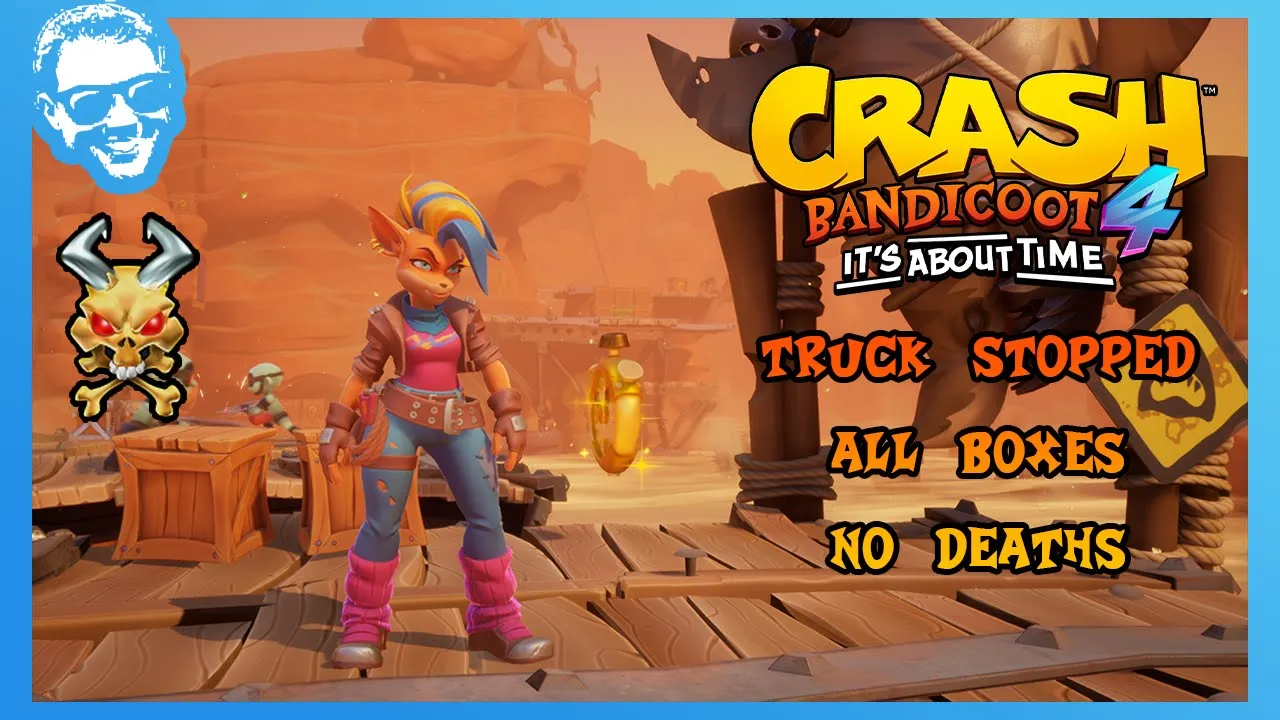 Truck Stopped - Full Walkthrough - No Deaths - All Gems - Crash Bandicoot 4 It's About Time [4k]