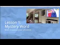 Literacy Essentials Session 1 Word Ladders and Mystery Words