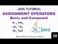 Basic and Compound Assignment Operators in Java Java Programming Tutorial