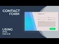 Contact Form using HTML CSS JS