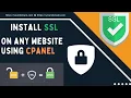 How to Install SSL Certificate on Cpanel Free SSL Certificate Install SSL on Website - Web Owner