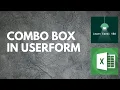 Adding Combo box in Userform