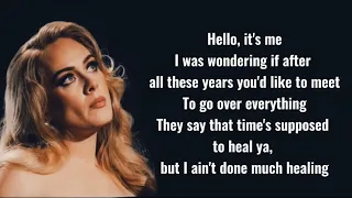 adele hello lyrics 