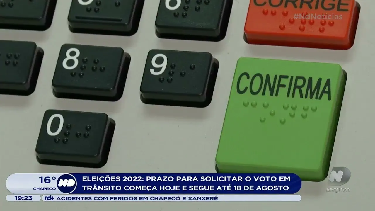 Eleições 2022: inicia hoje o prazo para solicitar o voto em trânsito