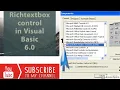 RichTextBox control Common Dialog control Visual Basic 6 0 In Hindi
