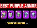 Survivor io Best Purple Armor For F2P - Excellent Armor Guide