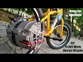 Bicycle Conversion using a 10 000 Watt Car Alternator