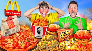 Download Eating the SPICIEST FOOD From Every Fast Food Restaurant! MP3