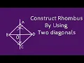 How to construct rhombus using compass Draw rhombus shsirclasses